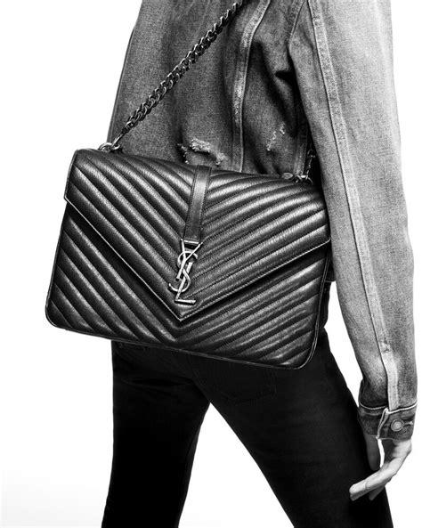 ysl college bordeaux|Shop Saint Laurent College Large Chain Bag In Quilted Leather.